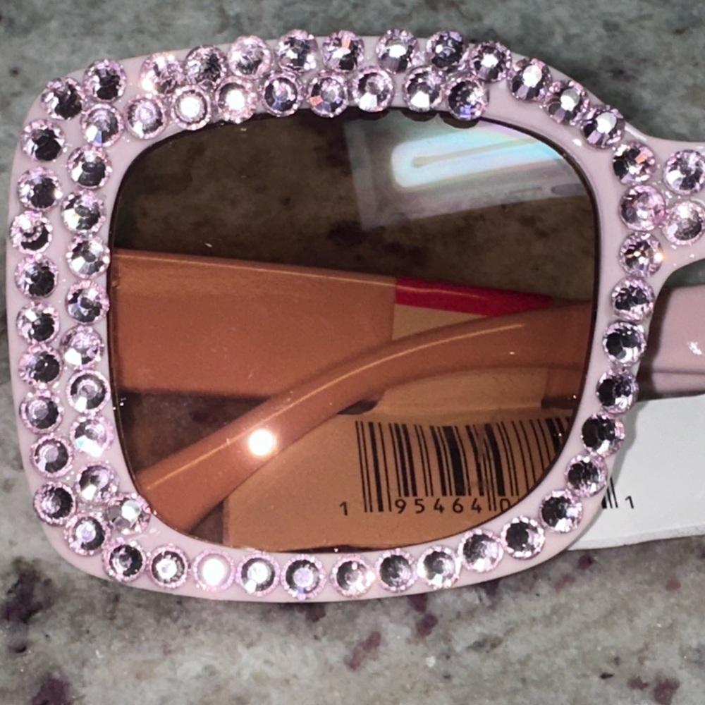 Pink Rhinestone Sunglasses - Picture 3 of 3